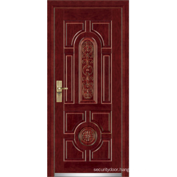 Steel Wooden Armored Door / Steel Wood Security Door (YF-G9001)